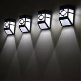Udendørs Væglampe med Solceller - Hvid lys