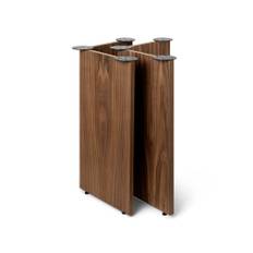 Ferm Living - Mingle Table Legs / Wood - Spisebord - W48 - Walnut - Set of 2 - W58 x H71,6 x D29,4 cm