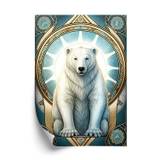 Plakat - Fantasy illustration med en isbjørn