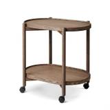 Thomsen Furniture James oval bakkebord - eg / røgfarvet olie - 40 x 60 cm