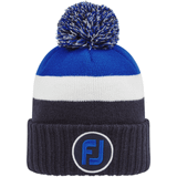 FootJoy PomPom Winter Beanie Hat - Blue - One Size