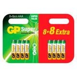 16 stk AAA batterier / GP Super Alkaline / Billige batterier