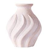 Dusty Deco Swirl Vase Lille - Vaser Keramik Hvid - DD40000061
