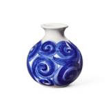 Kähler Tulle Vase H: 10,5 cm - Blå
