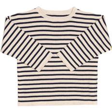 Huttelihut Sweater Striped Cotton Knit Str 6-8Y - Bluser hos Magasin - Navy