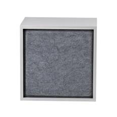 Muuto - Stacked Acoustic Panels - Hylde - Medium - Grey Melange - L: 39,9 x H: 39,9 cm