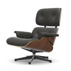 Eames Lounge Chair - Sortpigmenteret valnød - Umbra grey L50 - Sort stel