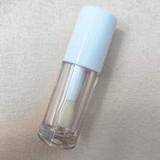 PCS ml White Big Wand Transparent Round Lip Gloss Tube Cosmetic Thick Brush Mpty Lip Plumper Bottles - White - 8.6*2.5cm