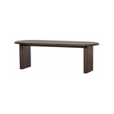 Ovalt spisebord i mangotræ 240 x 90 cm - Brun