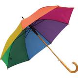 Automatisk regnbue paraply multifarvet paraply - Oscar - Multi farvet 8 farver