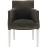 Englesson Brooklyn Chair Loose Cover White / Omega Graphite 51 - Stole Velour Hvid - 575DL-OME51