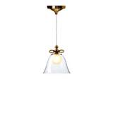 Moooi - Bell Lamp Stor Vit rosett Transparent glas
