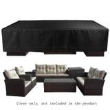 1pc Outdoor Square Sofa Cover, 210d Oxford Cloth Table And Chair Cover, Patio Garden Furniture Set Cover (only Cover, Table And Chair Not Included)