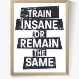 Plakat - Train insane or remain the same