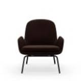 Normann Copenhagen Era Lounge Chair Low Steel SH: 40 cm - City Velvet Vol 2 / 023