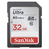 SanDisk Ultra SDHC Class 10 UHS-I 80MB/s 32GB Memorycard