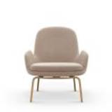 Normann Copenhagen Era Lounge Chair Low Oak SH: 40 cm - City Velvet Vol 2 / 070