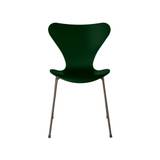 3107 stol, lakeret evergreen/brown bronze stel af Arne Jacobsen
