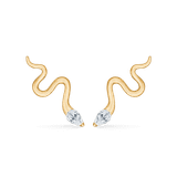 Mads Z Cobra øreringe, 8kt guld