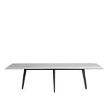 Driade - François Table 270x100 Carrara Marble Top - White/Ebonized/Dark Brown