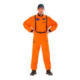 Orange astronaut kostume - Størrelse: L (EU 52)