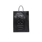 Dsl 3D Shopper L X - Large PU tote bag with embossed logo