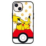 Pokemon Pikachu Phone Case For iPhone Samsung Galaxy Pixel OnePlus Vivo Xiaomi Asus Sony Motorola Nokia - Pikachu Laying On Pokeball