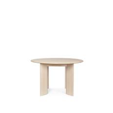 Ferm Living Bevel Table Ø: 117 cm - White Oiled Beech