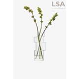 LSA International Silver Tier Vase H35cm