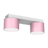 DIXIE Pink/Hvid 2xGX53 loftslampe