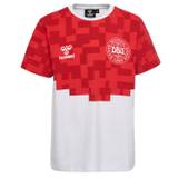 Hummel T-shirt - DBU Gameday - Hvid/Chili Pepper - Hummel - 6 år (116) - T-Shirt