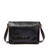 Marni Trunk Soft Medium leather shoulder bag - black - One size fits all