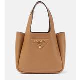 Prada Mini leather tote bag - brown - One size fits all