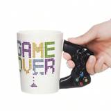 SHEIN 400ml Funny Gamepad Ceramic Mugs With Handle Tea Cups Cafe Mug Creative Game Pattern Cups