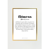 Fitness Definition A4