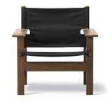 Fredericia Furniture - The Canvas Chair, Smoked oak, Black canvas