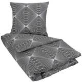 Sengetøj 140x220 cm - Diamond grey - Sengelinned i 100% Bomuld - Borg Living sengesæt