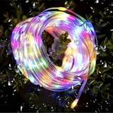 SHEIN 1 Piece RGB Illusion Light Strip Colorful Lights Holiday Decoration Ambient String Lights Complimentary Remote Control Used For Decorating Garden Cour