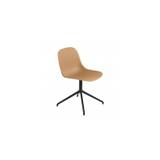 Muuto Fiber Side Chair Swivel Plast, Vælg farve Ochre/Sort
