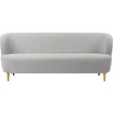 GUBI Stay Sofa Fully Upholstered, 190x95 cm - Dedar Karakorum 004/Black Stained Oak