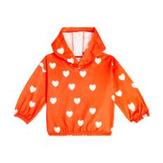 Mini Rodini Hearts hoodie - red - Y 7-9