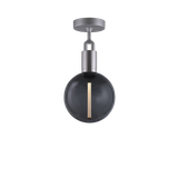 Forked Ceiling Globe Medium loftlampe, røgfarvet og stål • Buster + Punch