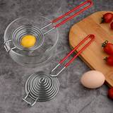 SHEIN 1pc Stainless Steel Egg White Separator Spoon With Long Handle For Hot Pot And Cooking