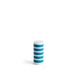 HAY - Column Candle Small - Light grey, blue and green