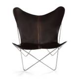OX Denmarq Trifolium Chair SH: 45 cm - Stainless Steel/Mocca