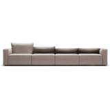 Decotique Moore 4-personers Sofa - 4-sæders sofaer + Mikro-chenille Sandshell Beige - 384445-384446-384446-384447