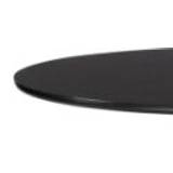 HAY AAT20 Table Ø: 80xH: 105 cm - Black Powder Coated Aluminium/Black Linoleum