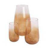 A.U Maison - Glas Vase, Cocoon - Dusty yellow - 12x22 cm.