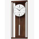 Seiko Clocks Dual Chime Pendulum Brown Wall Clock QXH068B