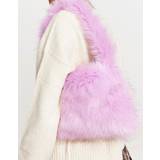 Daisy Street - Pink tote-taske i imiteret pels-Lyserød